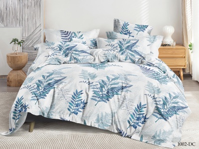 КПБ CL HOME микросатин "Dreams Color" полуторный 145*215*1 150*220*1(±5) 70*70*2(±2) (CH15/002-DC, Листья, Мультиколор)