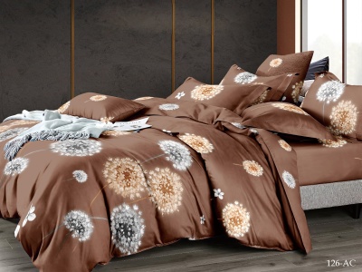 Ткань ПОЛИСАТИН 90 ± 5 гр/м2 (126-AC(A), Цветы, Коричневый) Ткань ПОЛИСАТИН 90 ± 5 гр/м2 (126-AC(A), Цветы, Коричневый)