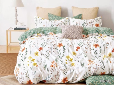 КПБ Cleo сатин набивной "Satin de Luxe" полуторный 150*210*1 160*230*1(±5) 70*70*2(±2) (15/0094-SK, Растения, Мультиколор) КПБ Cleo сатин набивной "Satin de Luxe" полуторный 150*210*1 160*230*1(±5) 70*70*2(±2) (15/0094-SK, Растения, Мультиколор)