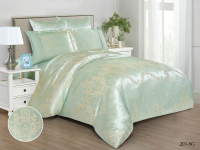 КПБ Cleo "Satin Jacquard" двуспальный 180*215*1 220*240*1(±5) 50*70+5*2(±2) 70*70*2(±2) (21/203-SG, Узоры, Зеленый) КПБ Cleo "Satin Jacquard" двуспальный 180*215*1 220*240*1(±5) 50*70+5*2(±2) 70*70*2(±2) (21/203-SG, Узоры, Зеленый)