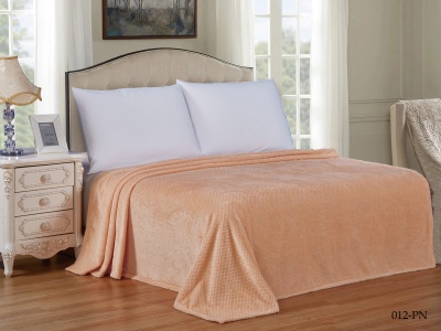 Плед Cleo "Pinoli" велсофт полуторный 150*200 (150/012-PN, Оригинальное, Персиковый)