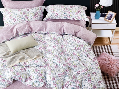 КПБ Cleo Поплин "Pure Cotton" полуторный 145*215*1 150*220*1(±5) 70*70*2(±2) в ПВХ (15/181-PC, Цветы, Розовый) КПБ Cleo Поплин "Pure Cotton" полуторный 145*215*1 150*220*1(±5) 70*70*2(±2) в ПВХ (15/181-PC, Цветы, Розовый)