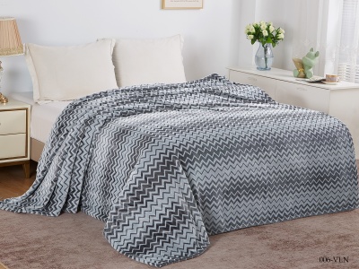 Ткань велсофт "Volna" 280 гр/м2 (006-VLN, Зиг-заг, Серый)