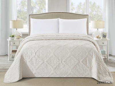 Покрывало Cleo "CAROLINE" 240*260 (240/003-CN, Однотонное, Бежевый)