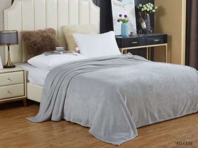 Плед Cleo "Luna" полуторный 150*200 в атласной ленте (150/002-LUN/LA, Оригинальное, Серый)