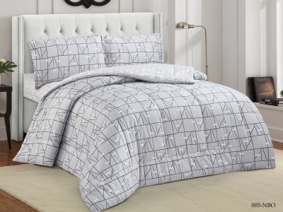 КПБ CLEO сатин "Notte Bianca" с одеялом двуспальный 180*210*1 230*250*1 50*70*2(±2) (22/005-NBO, Оригинальное, Серый)