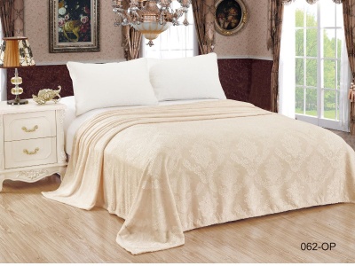 Плед Cleo "Parma" велсофт полуторный 150*200 (150/062-OP, Узоры, Молочный)