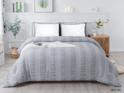 Покрывало Cleo "SILVER" 200х220 (200/001-SIL, Полосы, Серый)