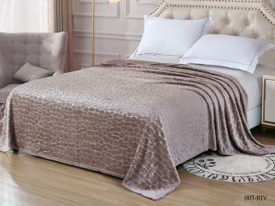 Плед Cleo "Riviera" велсофт полуторный 150*200 (150/003-RIV, Однотонное, Коричневый)
