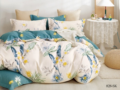 КПБ Cleo сатин набивной "Satin de Luxe" полуторный 150*210*1 160*230*1(±5) 70*70*2(±2) CH (15/828-SK/CH, Цветы, Мультиколор) КПБ Cleo сатин набивной "Satin de Luxe" полуторный 150*210*1 160*230*1(±5) 70*70*2(±2) CH (15/828-SK/CH, Цветы, Мультиколор)