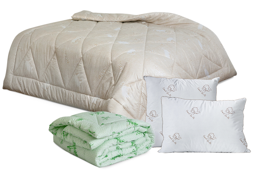 Одеяла с натуральными наполнителями