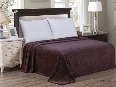 Плед Cleo "Pinoli" велсофт полуторный 150*200 (150/017-PN, Оригинальное, Коричневый)