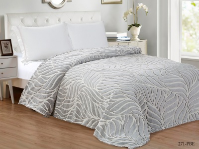 Ткань велсофт "Bamboo" 190 гр/м2 (271-PBE, Узоры, Серый)