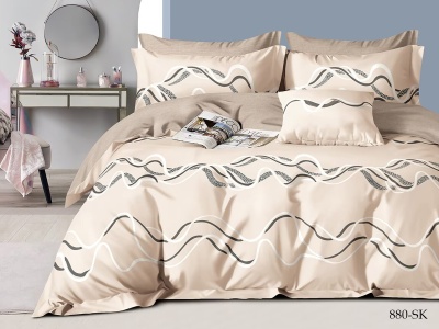 КПБ Cleo сатин набивной "Satin de Luxe" полуторный 150*210*1 160*230*1(±5) 70*70*2(±2) (15/880-SK, Оригинальное, Бежевый) КПБ Cleo сатин набивной "Satin de Luxe" полуторный 150*210*1 160*230*1(±5) 70*70*2(±2) (15/880-SK, Оригинальное, Бежевый)