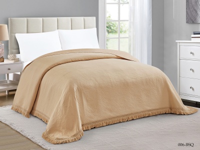 Покрывало Cleo "BOSQUA" 220*240  (220/006-BSQ, Однотонное,Кремовый) Покрывало Cleo "BOSQUA" 220*240  (220/006-BSQ, Однотонное,Кремовый)