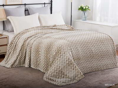 Ткань велсофт "Volna" 280 гр/м2 (003-VLN, Зиг-заг, Бежевый)