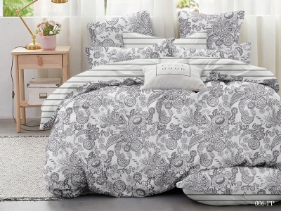 КПБ CL HOME Макопоплин "Mako Poplin" полуторный 145*215*1 150*220*1(±5) 70*70*2(±2) (15/006-PP, Узоры, Серый) КПБ CL HOME Макопоплин "Mako Poplin" полуторный 145*215*1 150*220*1(±5) 70*70*2(±2) (15/006-PP, Узоры, Серый)