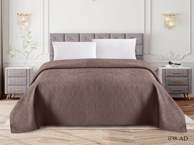 Покрывало Cleo "ANDORA" 220х240 (220/038-AD, Однотонное ,Коричневый) Покрывало Cleo "ANDORA" 220х240 (220/038-AD, Однотонное ,Коричневый)