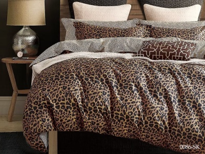 КПБ Cleo сатин набивной "Satin de Luxe" полуторный 150*210*1 160*230*1(±5) 50*70*2(±2) (16/0086-SK, Оригинальное, Коричневый) КПБ Cleo сатин набивной "Satin de Luxe" полуторный 150*210*1 160*230*1(±5) 50*70*2(±2) (16/0086-SK, Оригинальное, Коричневый)