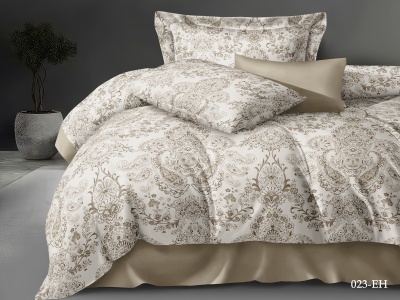 Ткань сатин "Egyptian cotton" b-250 130 ± 5 гр/м2 (023-EH(A), Узоры, Бежевый)