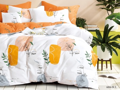 КПБ Cleo сатин набивной "Satin euro max" двуспальный 175*215*1 200*220*1(±5) 50*70*2(±2) (22/604-SLL, Оригинальное, Мультиколор)