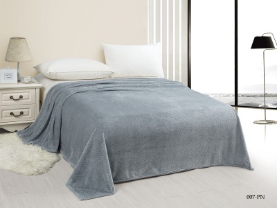 Плед Cleo "Pinoli" велсофт полуторный 150*200 (150/007-PN, Узоры, Серый)