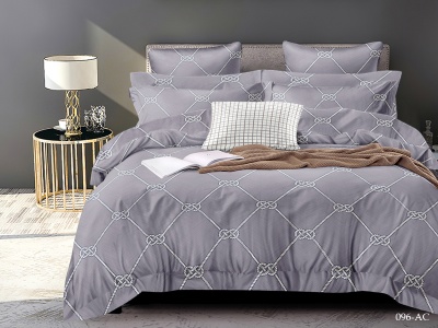 КПБ Cleo полисатин "Art Color" евро 200*220*1 220*240*1(±5) 50*70*2(±2) 70*70*2(±2) (31/096-AC, Оригинальное, Серый)