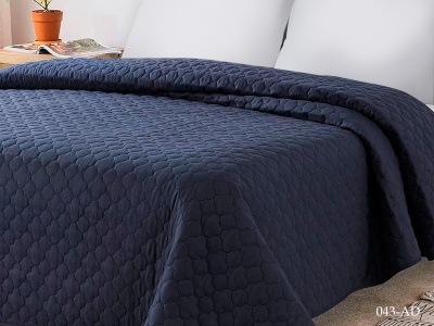 Покрывало Cleo "ANDORA" 230х260 (230/043-AD, Однотонное , Синий) Покрывало Cleo "ANDORA" 230х260 (230/043-AD, Однотонное , Синий)