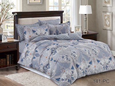 КПБ Cleo Поплин "Pure Cotton" полуторный 145*215*1 150*220*1(±5) 70*70*2(±2) в ПВХ (15/141-PC, Узоры, Серый) КПБ Cleo Поплин "Pure Cotton" полуторный 145*215*1 150*220*1(±5) 70*70*2(±2) в ПВХ (15/141-PC, Узоры, Серый)