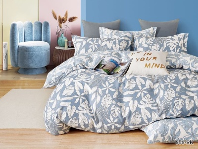 КПБ Cleo сатин набивной "Satin de Luxe" полуторный 150*210*1 160*230*1(±5) 70*70*2(±2) (15/856-SK, Листья, Мультиколор) КПБ Cleo сатин набивной "Satin de Luxe" полуторный 150*210*1 160*230*1(±5) 70*70*2(±2) (15/856-SK, Листья, Мультиколор)