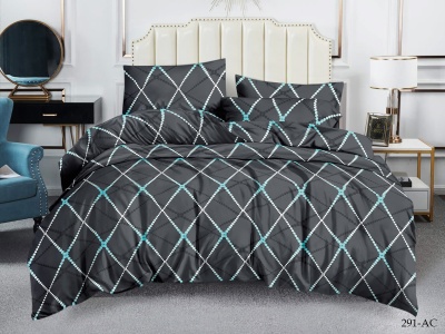 КПБ Cleo полисатин "Art Color" полуторный 145*215*1 150*220*1(±5) 70*70*2(±2) (15/291-AC, Геометрия, Серый) КПБ Cleo полисатин "Art Color" полуторный 145*215*1 150*220*1(±5) 70*70*2(±2) (15/291-AC, Геометрия, Серый)