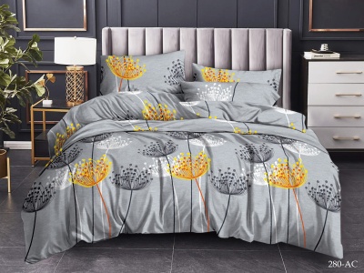 КПБ Cleo полисатин "Art Color" полуторный 145*215*1 150*220*1(±5) 70*70*2(±2) (15/280-AC, Цветы, Серый) КПБ Cleo полисатин "Art Color" полуторный 145*215*1 150*220*1(±5) 70*70*2(±2) (15/280-AC, Цветы, Серый)