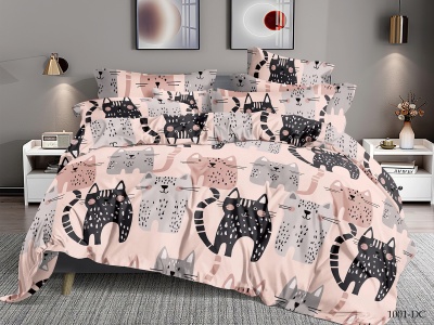 КПБ CL HOME микросатин "Dreams Color" полуторный 145*215*1 150*220*1(±5) 70*70*2(±2) (CH15/001-DC, Животные, Мультиколор)