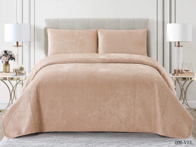 Покрывало Cleo "VELLUTO" 230*250 50*70*2 (230/008-VEL, Однотонное,Бежевый) Покрывало Cleo "VELLUTO" 230*250 50*70*2 (230/008-VEL, Однотонное,Бежевый)