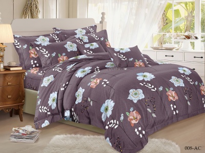 КПБ Cleo полисатин "Art Color" полуторный 145*215*1 150*220*1(±5) 70*70*2(±2) (15/008-AC, Цветы, Коричневый) КПБ Cleo полисатин "Art Color" полуторный 145*215*1 150*220*1(±5) 70*70*2(±2) (15/008-AC, Цветы, Коричневый)