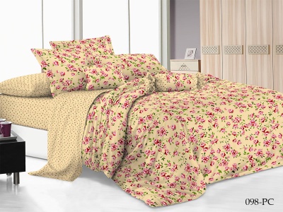 КПБ Cleo Поплин "Pure Cotton" полуторный 145*215*1 150*220*1(±5) 70*70*2(±2) в ПВХ (15/098-PC, Цветы, Бежевый) КПБ Cleo Поплин "Pure Cotton" полуторный 145*215*1 150*220*1(±5) 70*70*2(±2) в ПВХ (15/098-PC, Цветы, Бежевый)