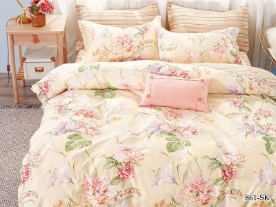 Ткань сатин набивной "Satin de' lux" 120 ± 5 гр/м2 861-sk(A)