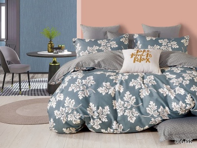 КПБ Cleo сатин набивной "Satin de Luxe" полуторный 150*210*1 160*230*1(±5) 70*70*2(±2) (15/854-SK, Листья, Мультиколор) КПБ Cleo сатин набивной "Satin de Luxe" полуторный 150*210*1 160*230*1(±5) 70*70*2(±2) (15/854-SK, Листья, Мультиколор)