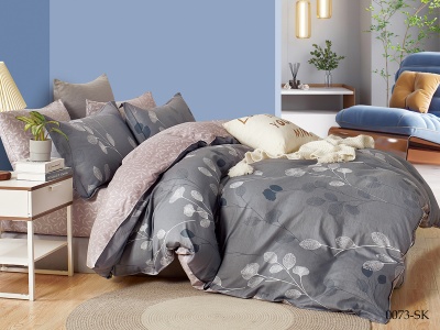 КПБ Cleo сатин набивной "Satin de Luxe" полуторный 150*210*1 160*230*1(±5) 50*70*2(±2) (16/0073-SK, Листья, Мультиколор) КПБ Cleo сатин набивной "Satin de Luxe" полуторный 150*210*1 160*230*1(±5) 50*70*2(±2) (16/0073-SK, Листья, Мультиколор)