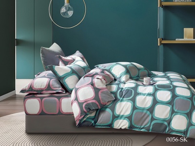 КПБ Cleo сатин набивной "Satin de Luxe" полуторный 150*210*1 160*230*1(±5) 70*70*2(±2) (15/0056-SK, Геометрия, Мультиколор) КПБ Cleo сатин набивной "Satin de Luxe" полуторный 150*210*1 160*230*1(±5) 70*70*2(±2) (15/0056-SK, Геометрия, Мультиколор)