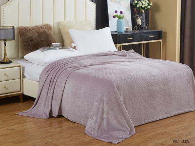 Плед Cleo "Luna" полуторный 150*200 в атласной ленте (150/007-LUN/LA, Оригинальное, Розовый)