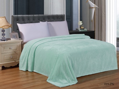 Плед Cleo "Pinoli" велсофт полуторный 150*200 (150/019-PN, Узоры, Зеленый)