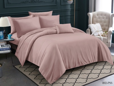 Ткань полисатин страйп однотонный 80 ± 5 гр/м2 (002-PSS(A), Однотонное, Розовый)