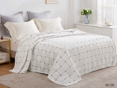 Ткань велсофт "Bamboo" 260 гр/м2 (287-pb, Геометрия, Серый)