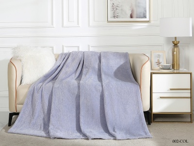 Плед CL HOME "Coletta" велсофт полуторный 150*200 (150/002-COL, Оригинальное, Сиреневый)