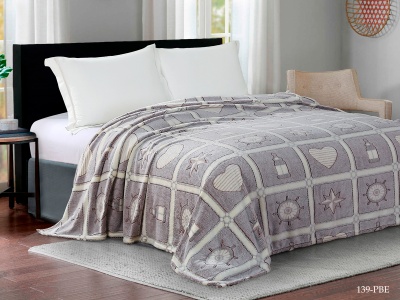 Плед CL HOME "BAMBOO"  полуторный 150*200 микрофибра 100% в атласной ленте (150/139-pbe/LA, Оригинальное, Мультиколор)