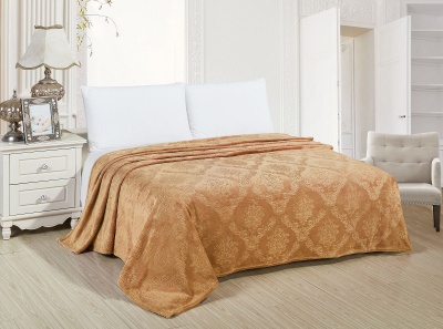 Плед CL HOME "Parma" велсофт полуторный 150*200 в Zip-пакете (150/118-OP/ZIP, Узоры, Коричневый)