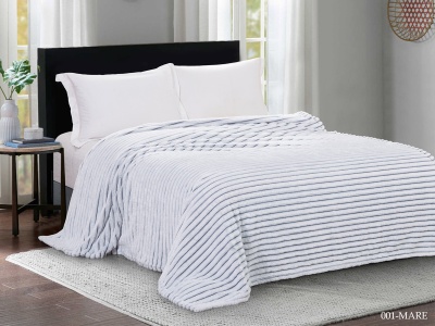 Плед CL HOME "Marmari" велсофт полуторный 150*200 MARE (CH150/001-MARE, Полоска, Мультиколор)