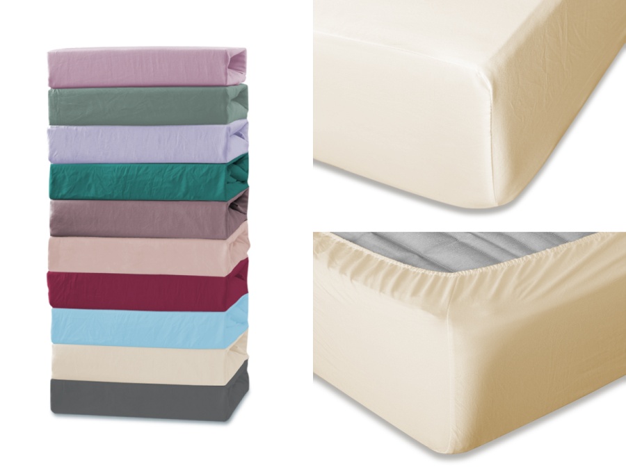 Простыня Cleo микросатин на резинке 039-MS