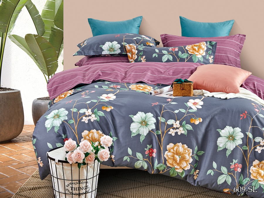 КПБ Cleo сатин набивной "Satin Lux" 609-SL